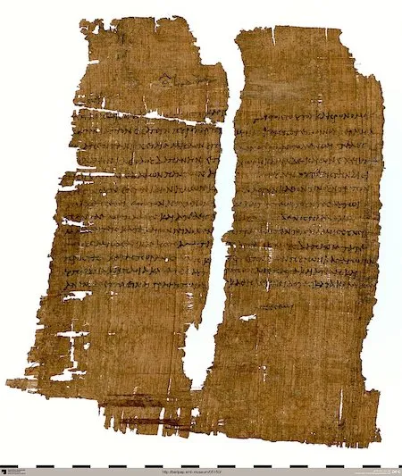 a document fragment with possible Cleopatra's signature
