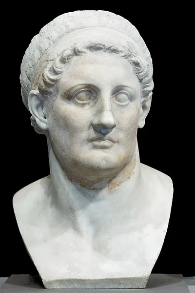 Marble bust of Ptolemy I Soter, founder of the Ptolemaic dynasty.